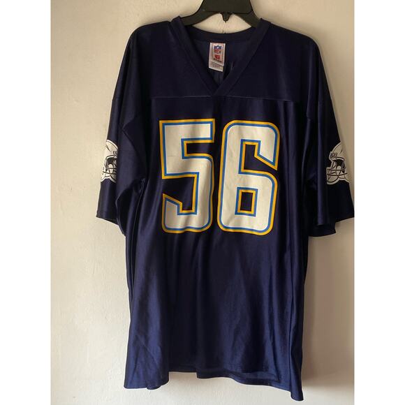 Merriman 56 Chargers‎ NFL San Diego Jersey SZ 2X Authentic Sports Football - Picture 1 of 9